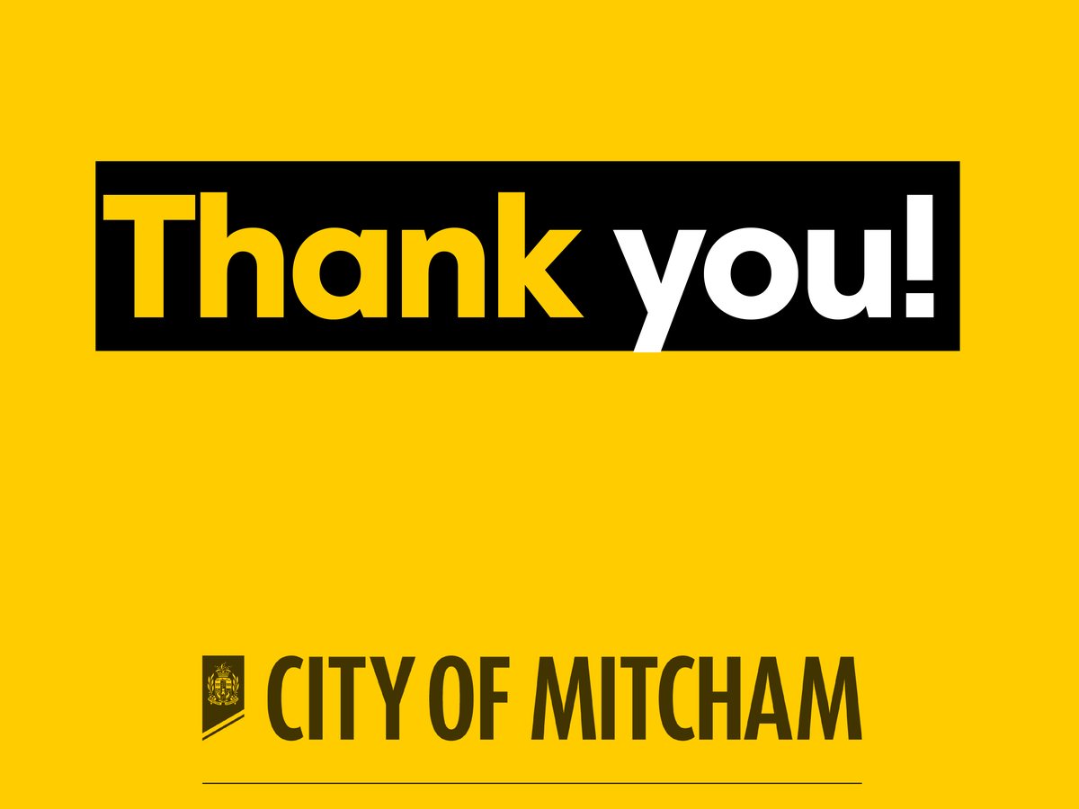 Thank you, City of Mitcham